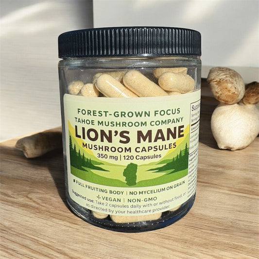 Lion's Mane Capsules- 100% Full Fruited Body